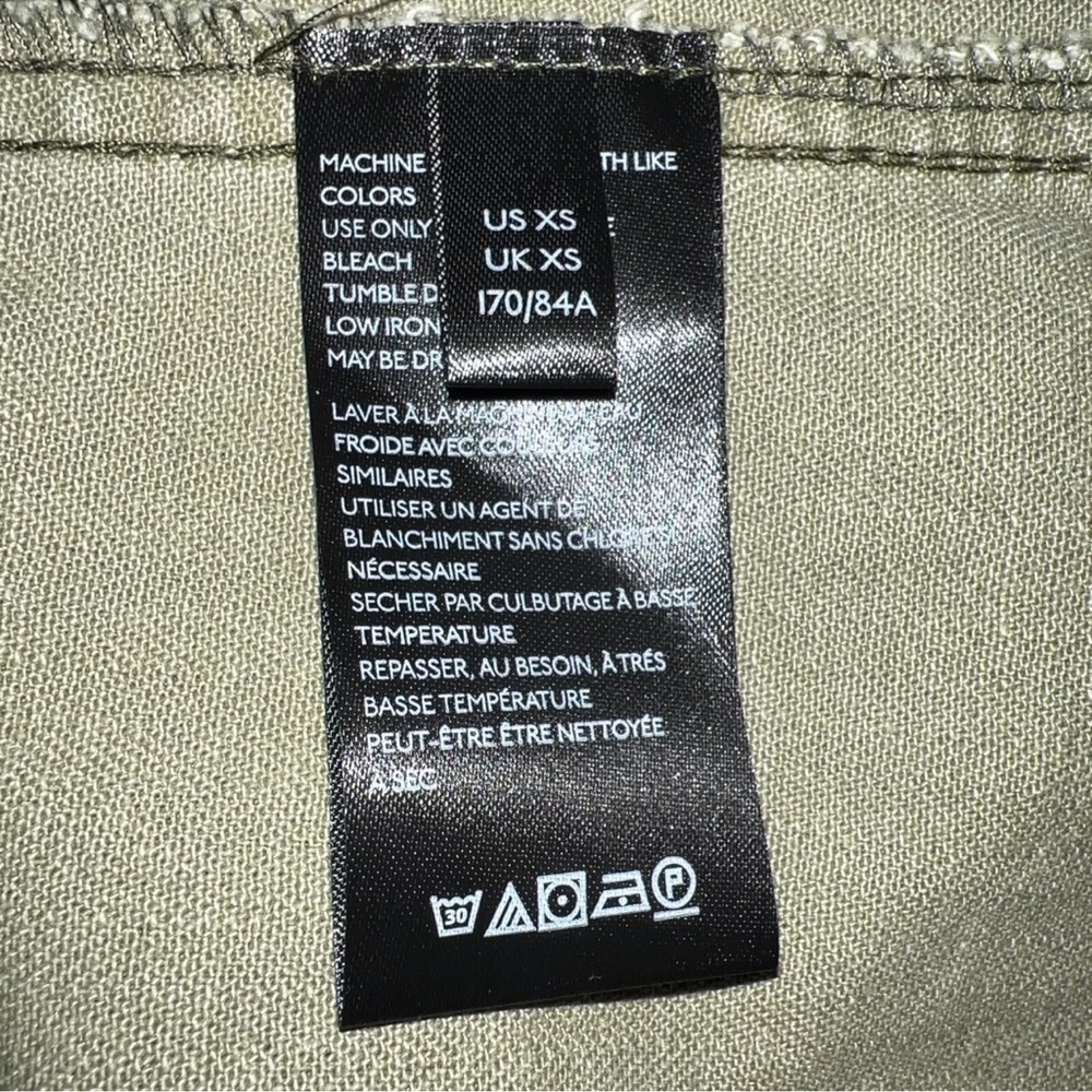 NWT- Free People Forever Free Cotton Tiered Jacket Military Green 💯 Cotton - Picture 12 of 12